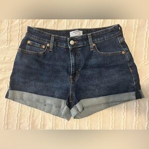 Denizen from Levi's Blue Jean Shorts High-Waisted Cuffed Womens Size 29/8